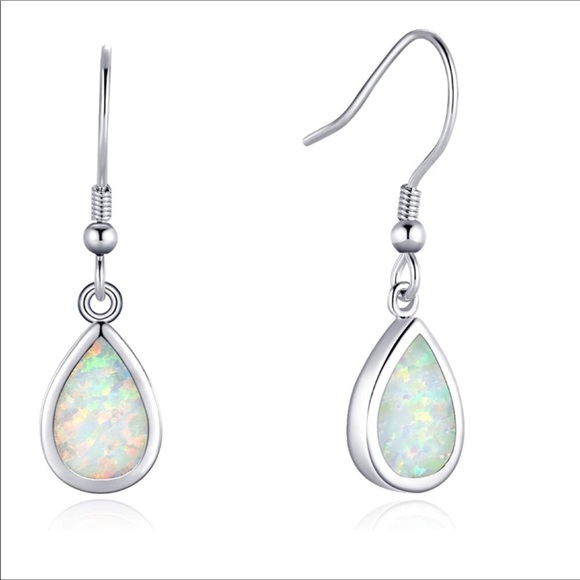 Ethiopian Opal Dangle Earrings With Emerald and Diamonds Made In 18k